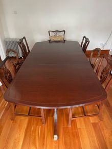 Mahogany Dining Room Table 6 Chairs