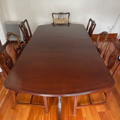 Mahogany Dining Room Table 6 Chairs