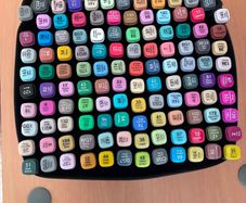 120 Coloured Markers