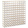 Wine Rack for 120 Bottles Solid Pinewood Image 3