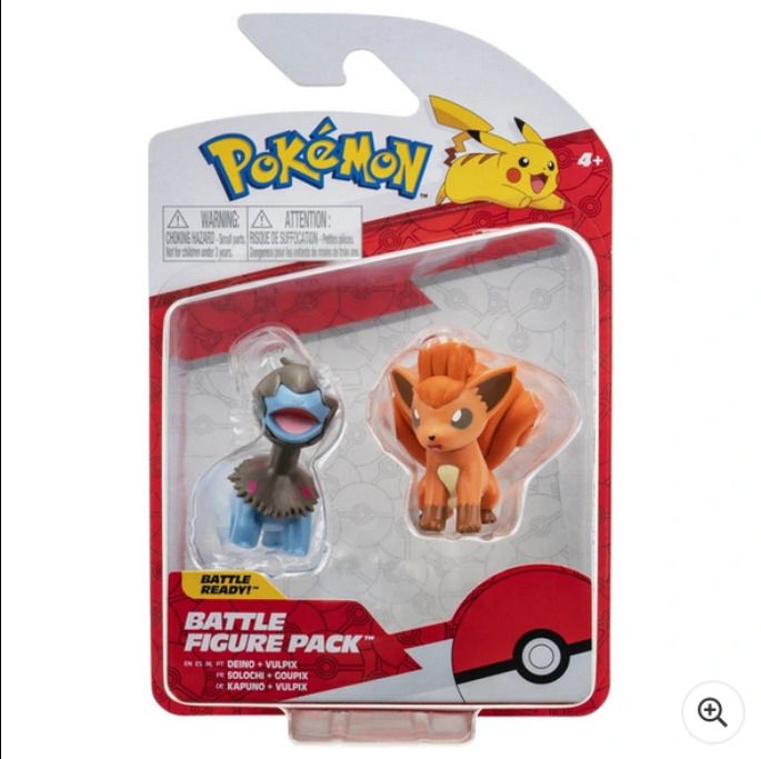 Pokemon Battle Figure 2 Pack - Vulpix & Deino