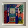 Framed Original contemporary Painting  Mattisse style Poolbeg Chimneys Dublin Original Gift Image 2