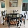 Wrough iron table and 4 chairs Image 3