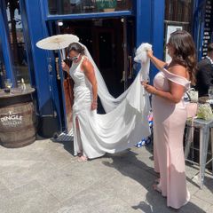 wedding dress by designer morilee