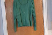 Gallery  Jade Green  Cardigan.   S.- Medium- 12-14. New - No Tag.