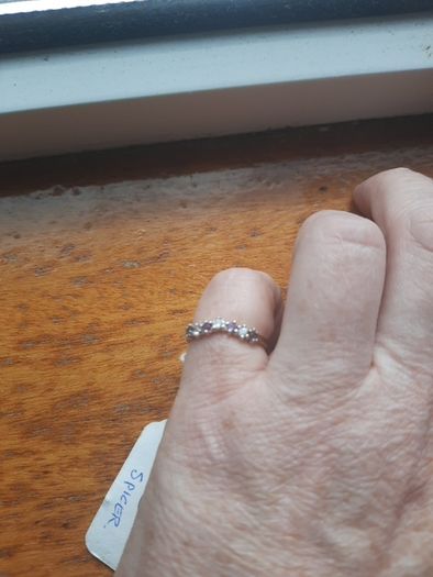 9 Carat Gold Diamond and Amythest Ring