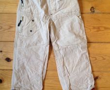 Age 3-4 Cream Lined Trousers