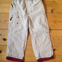 Age 3-4 Cream Lined Trousers