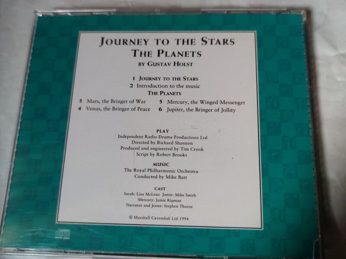 Journey to the Stars Gustav Holst Cd