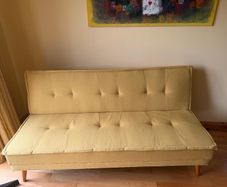 Mustard Yellow Click-Clack Sofa Bed