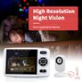 Baby Monitor with camera 3.5 inch HD Screen, Video Baby Monitor with Camera and Audio, Infrared Night Vision, Two Way Talk, VOX Mode, Temperature Monitor, Long Battery Life, Lullaby Image 5