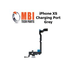 iPhone XS Replacement Charging Port Dock Connector Flex Cable Mic Grey