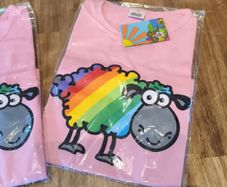 Girls T shirt .Happy Sheep.