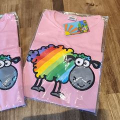 Girls T shirt .Happy Sheep.