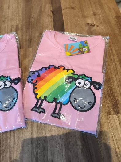 Girls T shirt .Happy Sheep.