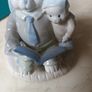 Teddy Bear  Daddy & Little  Teddy  Reading.  No Damage. Image 5
