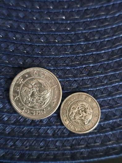 Japan silver 20sen%10sen