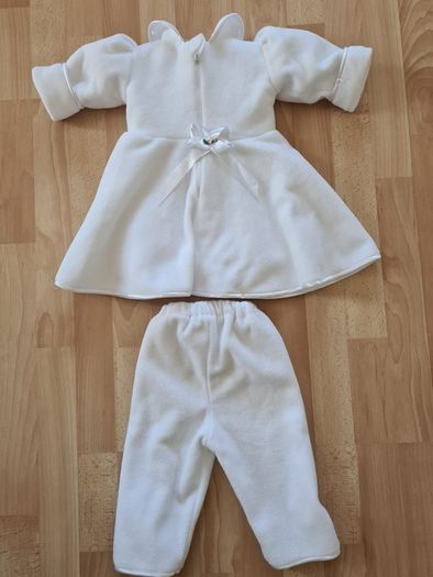 princess christening dress  white coat hat shoes winter baptism size 74