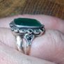9ct Gold Silver Agate Ring Image 7