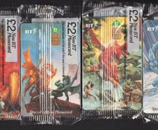 1997 United Kingdom Dragons Of Summer Flame (The Fifth Age, Council Of Wyrms, Book Of Liars & Dragons Of Winter Night) Siemens - S35 (Module 35) Phonecard Mint (in packaging)