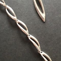 925 Matching Silver Bracelet and Pendant Set