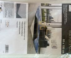 AKO Dual Fleece White Rug Underlay Non-Slip Mat 80 x 150cm