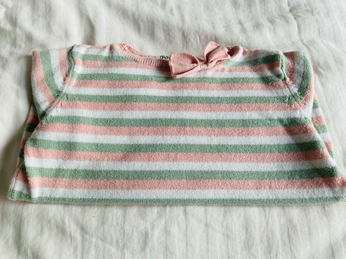 Striped jumper with bow detail 18-24 months