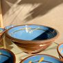 Set of 7 Vintage H&F Terrybaun Irish Pottery Bowls,  Slipware Glazed Image 5