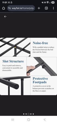 Bed Frame w/ Headboard