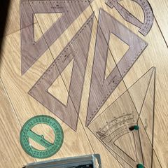 Set Squares, Adjustable Set Square and Compass