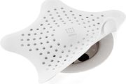 Starfish Silicone Drain Cover and Hair Catcher White