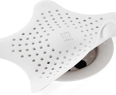 Starfish Silicone Drain Cover and Hair Catcher White