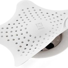 Starfish Silicone Drain Cover and Hair Catcher White