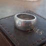 Lovely Vintage Solid 925 Sterling Silver Size M. Image 7