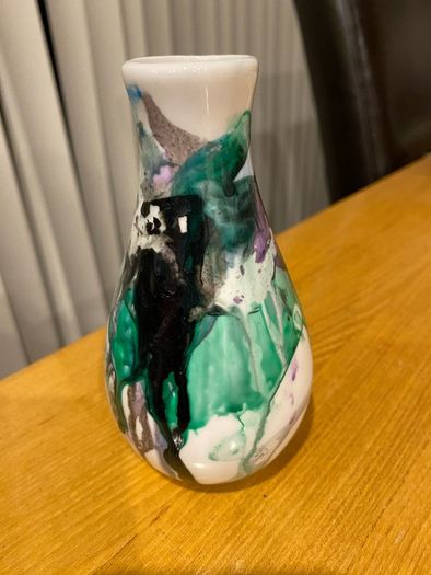 Hand-Painted Bud Vase