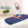NEW SALE | Cube Single Airbed, Air Bed with Pump | Single Air Bed, Air Mattress, Inflatable Mattress, Single Blow Up Mattress, Camping Mattress, Blow Up Bed, Airbed, Air Bed Single Adult & Kids, AC Pump Image 4