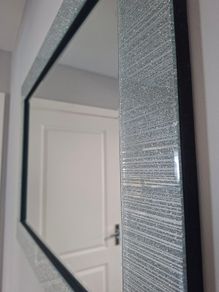 Rectangle Mirror with silver detail