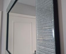 Rectangle Mirror with silver detail
