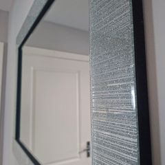 Rectangle Mirror with silver detail