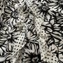 Per Una White with Black Floral Print Cotton Dress Size 12 Long Image 4