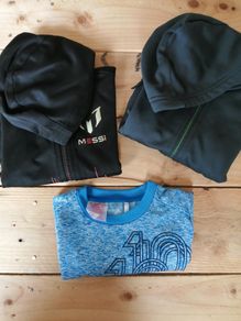 ADIDAS MESSI zip up hooded tops, T-shirt 2 to 3 years
