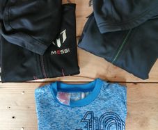 ADIDAS MESSI zip up hooded tops, T-shirt 2 to 3 years