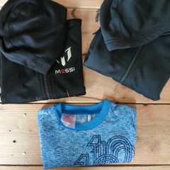 ADIDAS MESSI zip up hooded tops, T-shirt 2 to 3 years
