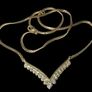 Vintage 18ct Yellow Gold Diamond Necklace Image 5