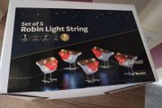 Mains Powered Christmas Robin Lights