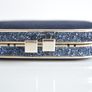 Navy rose gold clutch bag Image 3