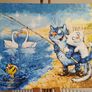 Hand made painting - Cats Image 2