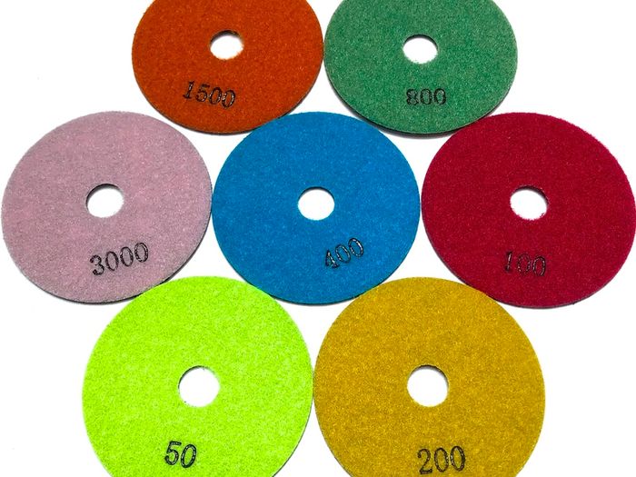 100mm,4" Dry Diamond Polishing Pads + FREE backer
