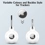 Airtag Case/Airtag Keychain Full Protection Airtag Holder Accessories - 2 Pack (White) Image 3