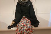 Sad-Eyed Lady Handmade Wooden Marionette